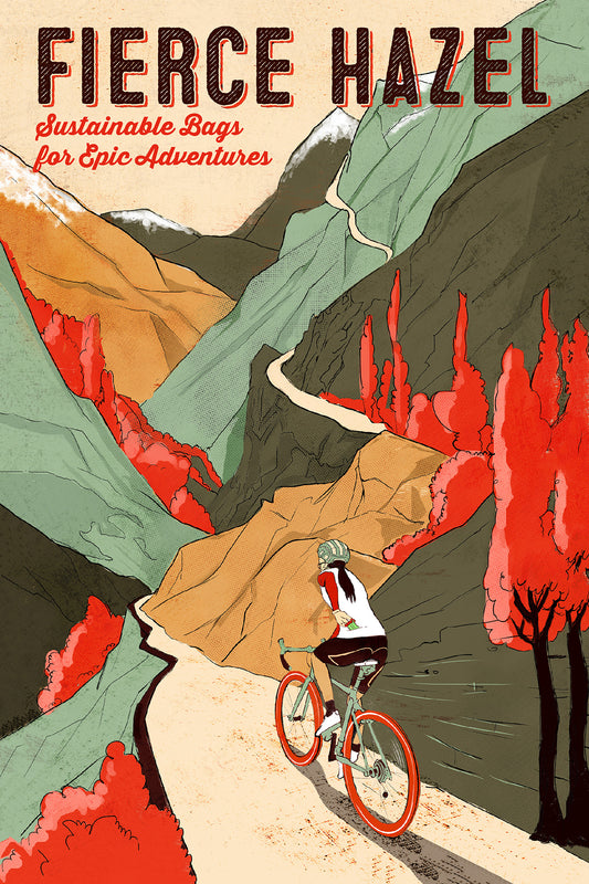 Fierce Hazel Vintage Inspired Italian Cycling Poster