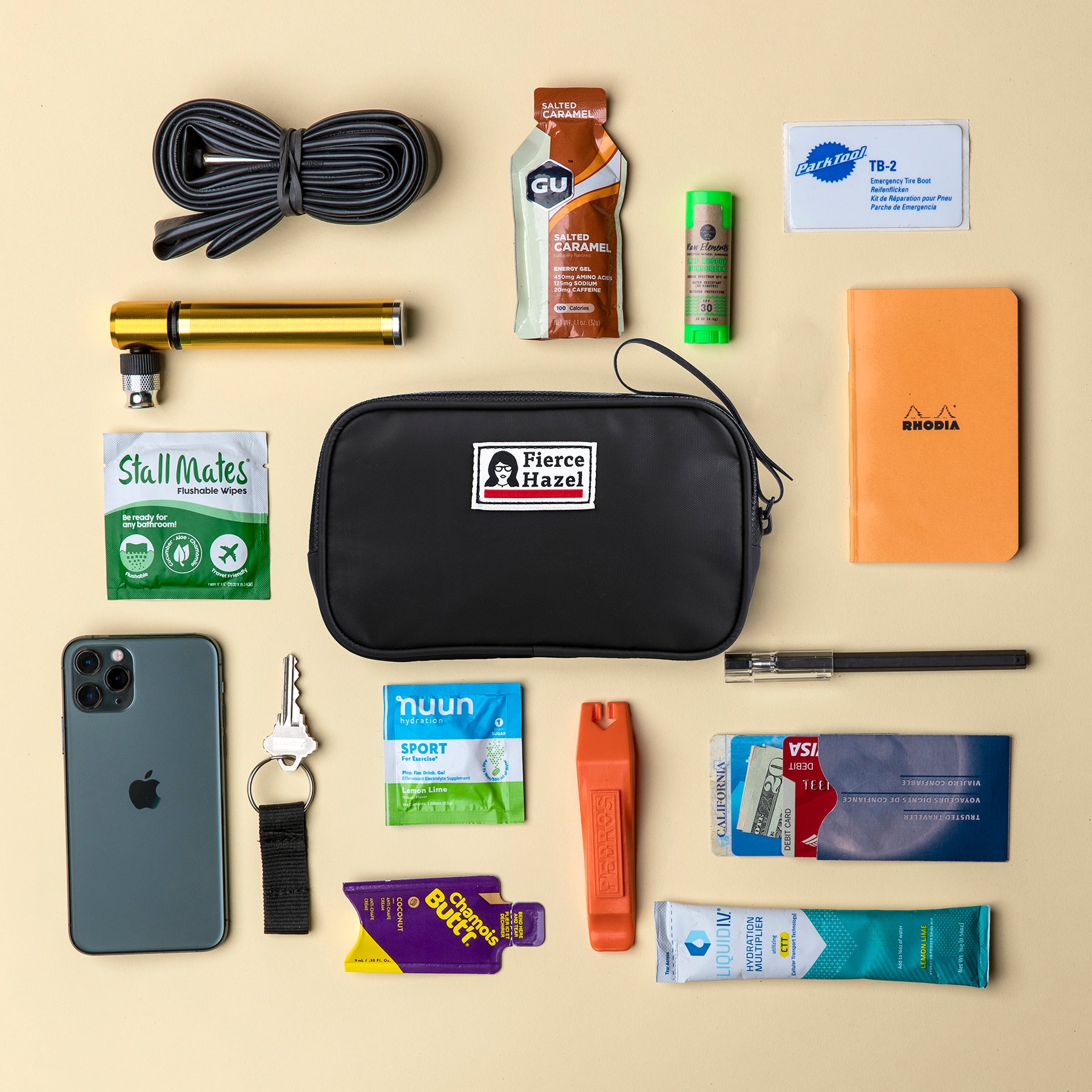 Cycling phone store wallet