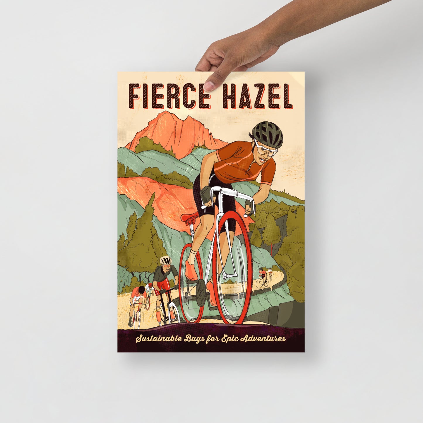 Fierce Hazel Vintage Inspired Tour de France Poster