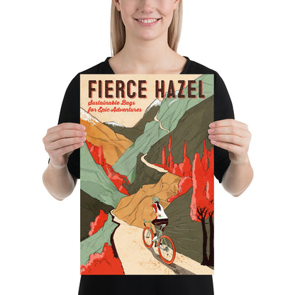 Fierce Hazel Vintage Inspired Italian Cycling Poster
