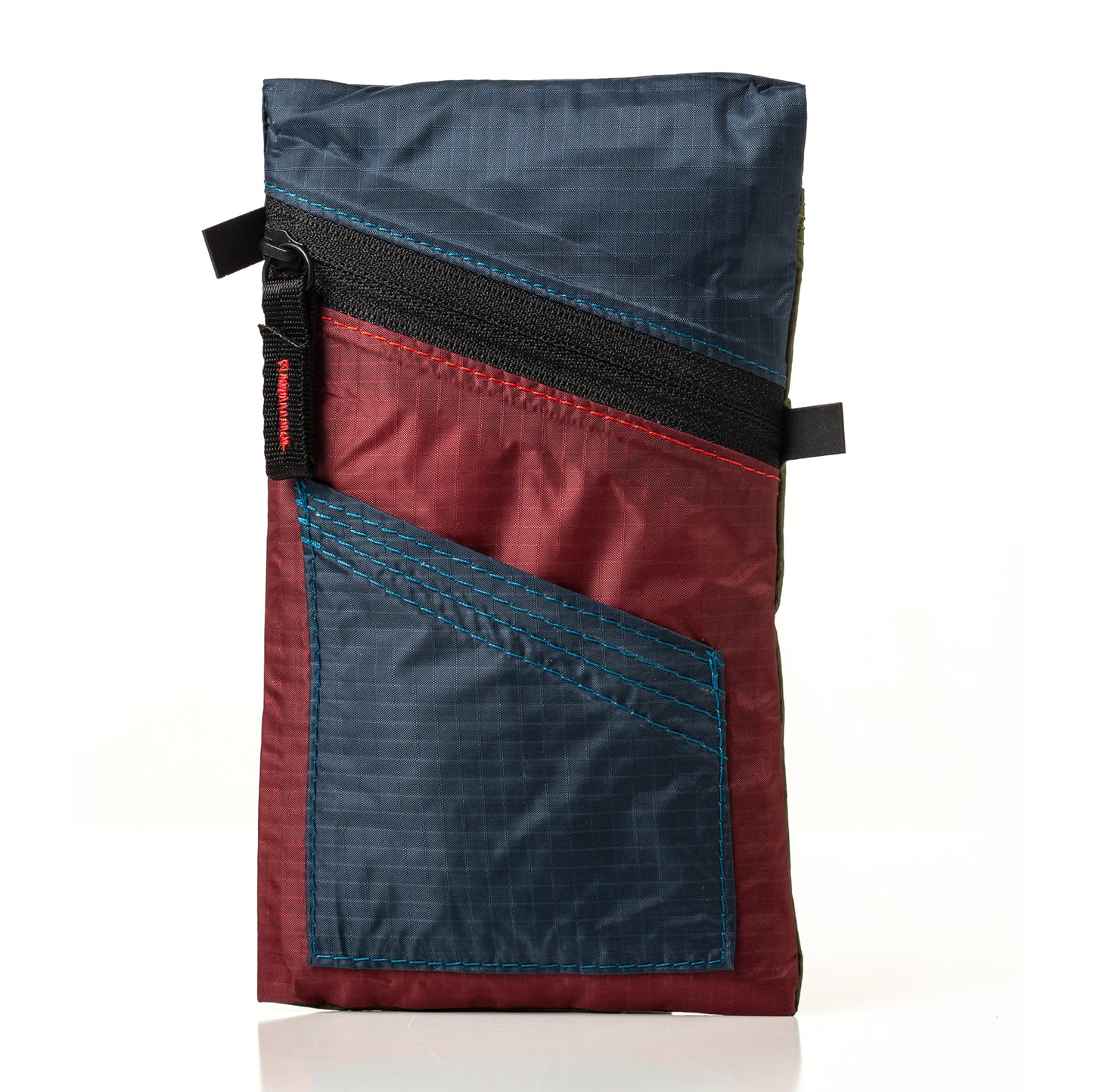 Front view of Fierce Hazel Echelon Ultralightweight weatherproof seam-sealed cycling pouch sustainable zipper phone pouch 30D PU + silicon-coated nylon
